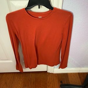 Orange Long Sleeve Shirt